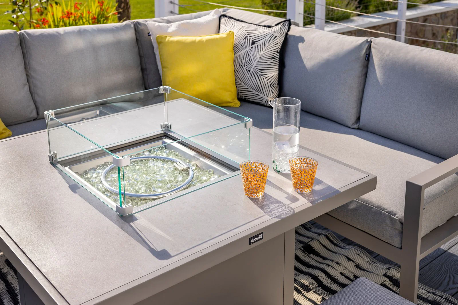 Rio Outdoor Square Gas Firepit Table | Hartman - NTC Homes, Inc.