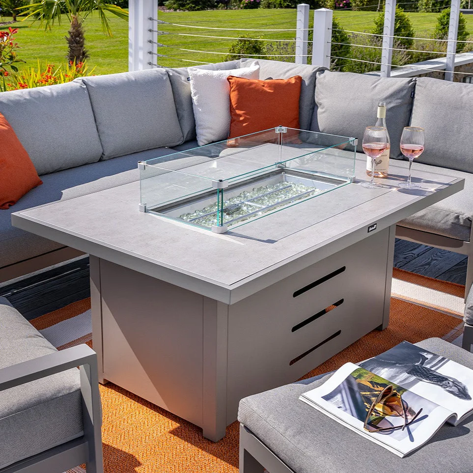 Rio Outdoor Rectangle Gas Firepit Table | Hartman - NTC Homes, Inc.