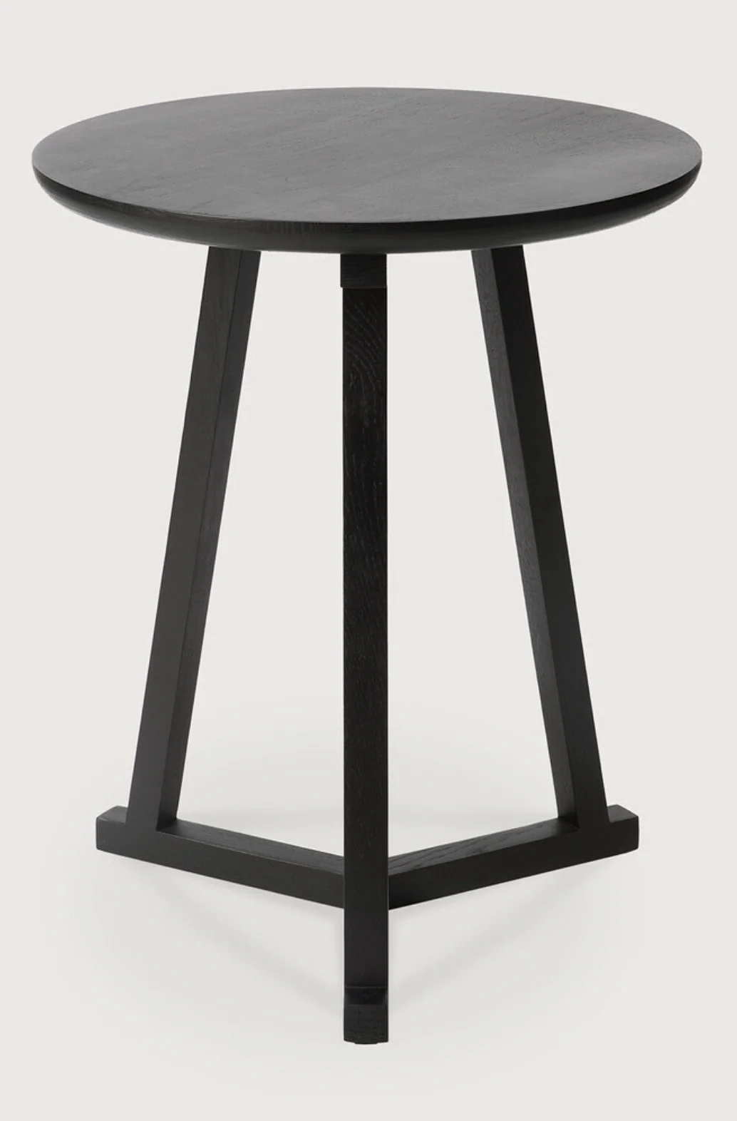 Oak Black Tripod Side Table - NTC Homes, Inc.