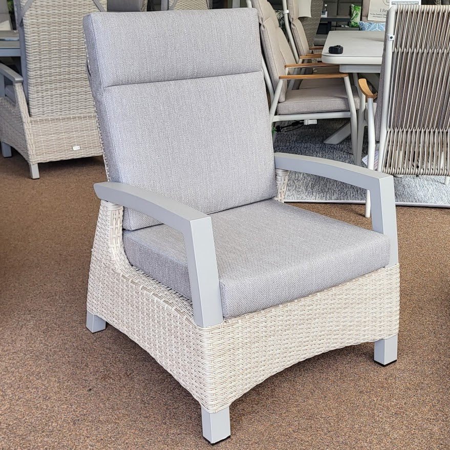 Kendal Reclining Lounge Chair in Natural - All Weather Cushion | Vila - NTC Homes, Inc.
