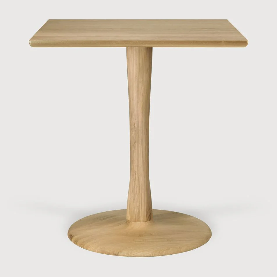 Torsion Square Dining Table - Oak - NTC Homes, Inc.
