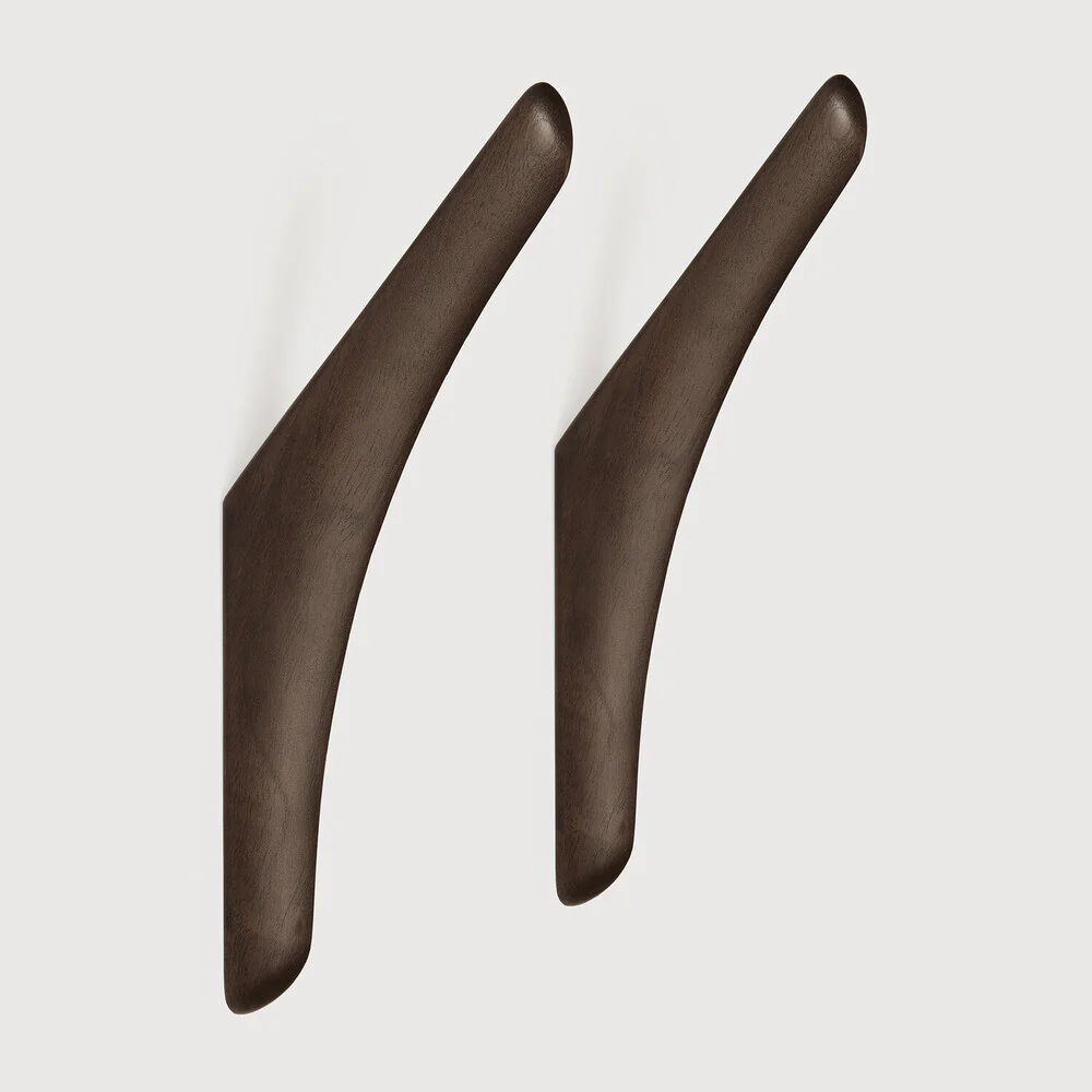 PI Wall Hanger Set - Mahogany Dark Brown - NTC Homes, Inc.