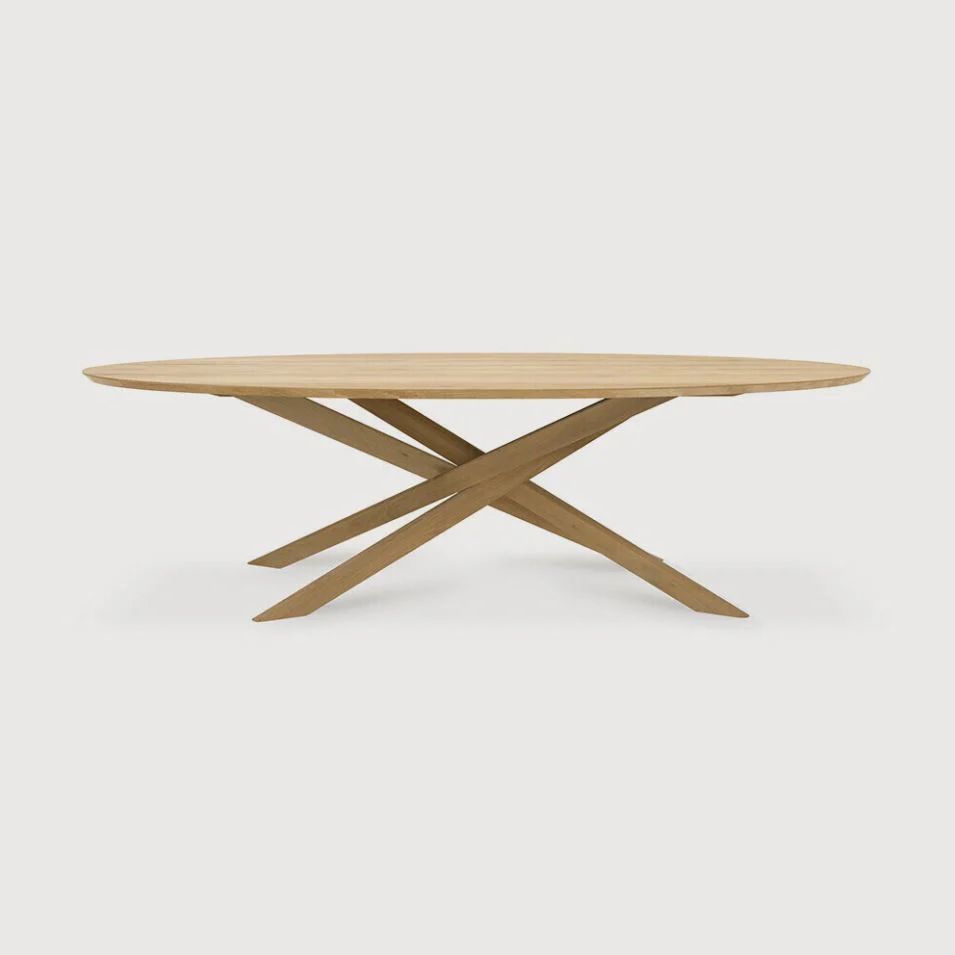 Oval Mikado Dining Table - NTC Homes, Inc.