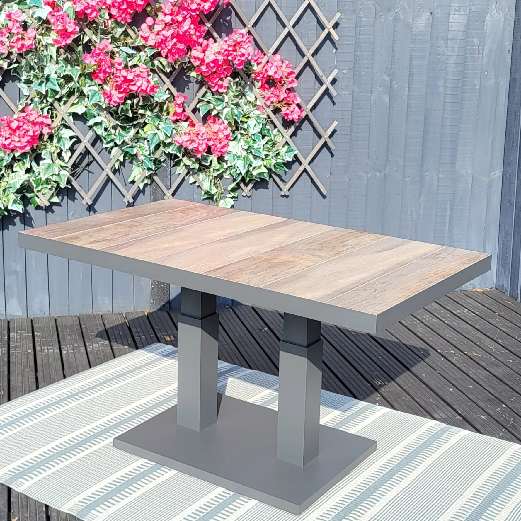 Triton Outdoor Sofa Set with Raising Table - Grey | Vila - NTC Homes, Inc.
