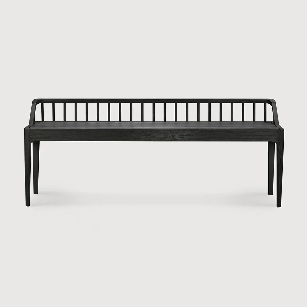 Spindle Bench - Oak Bench - NTC Homes, Inc.