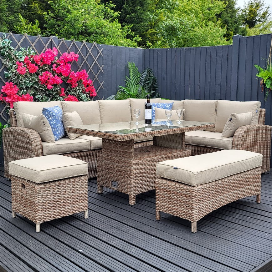 Large Outdoor Corner with Adjustable Table - Haven Cotswold By Harbo - NTC Homes, Inc.