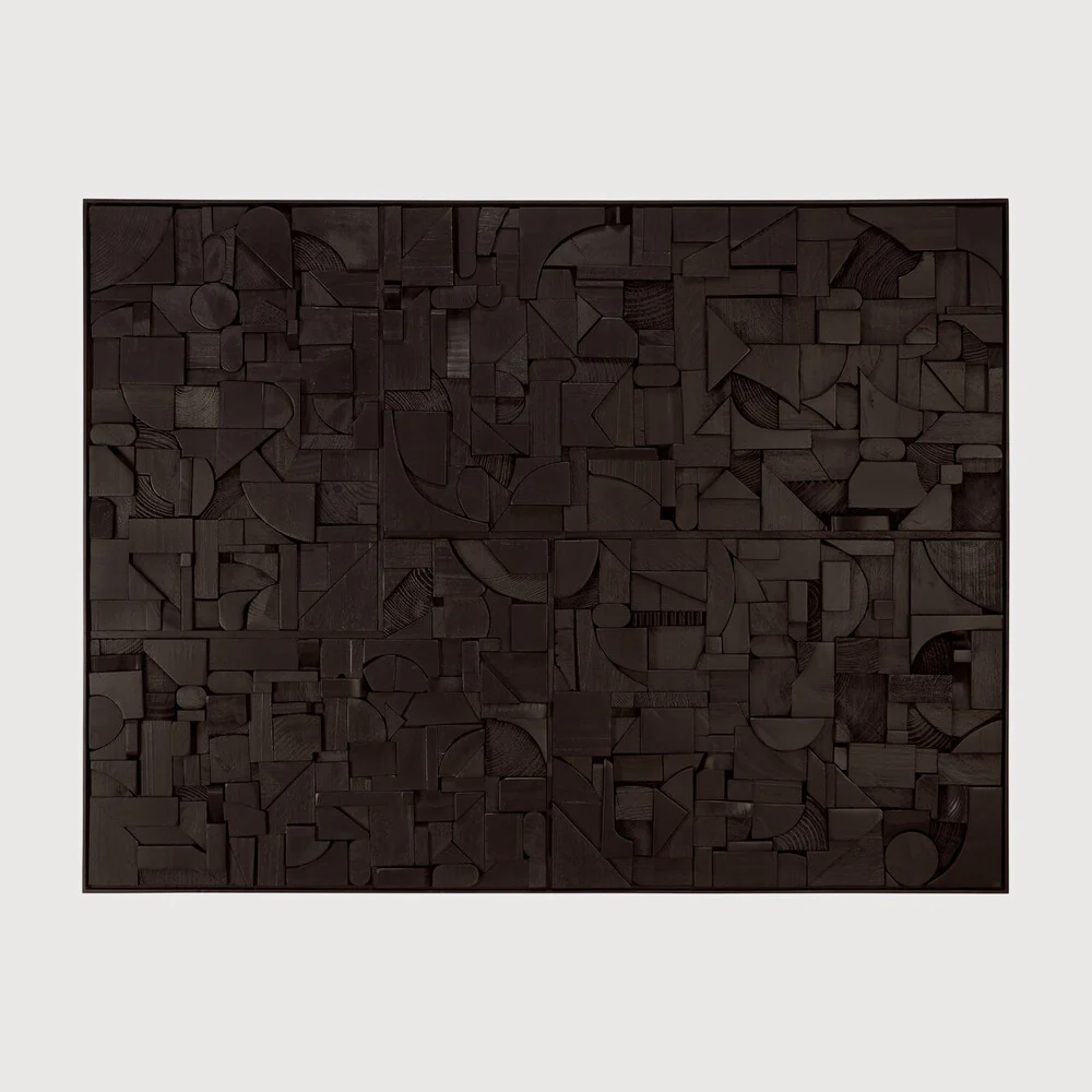 Bricks Wall Art / Black - NTC Homes, Inc.