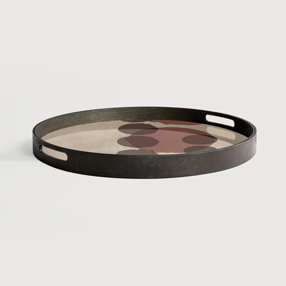 Layered Dots Glass Tray - NTC Homes, Inc.
