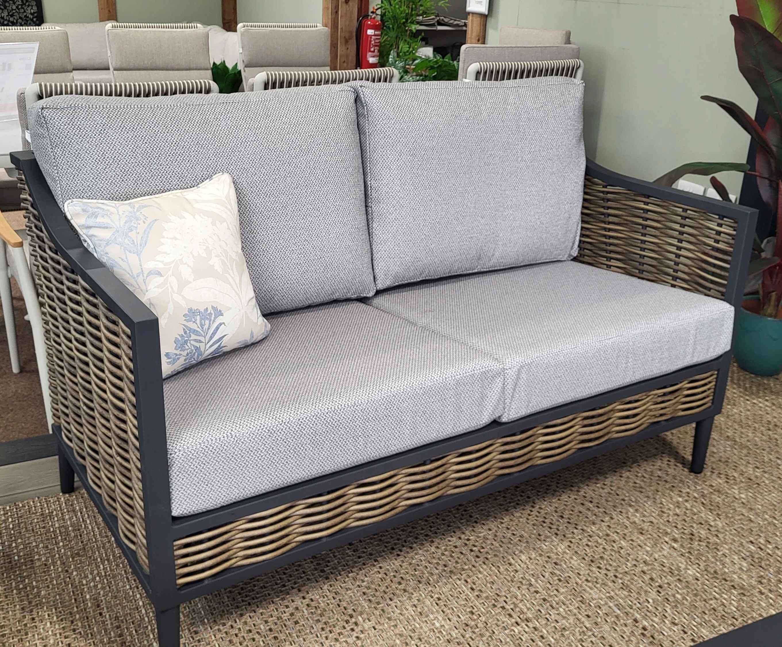 Langley Outdoor Sofa - Aqua Clean Zuma Grey | Daro - NTC Homes, Inc.
