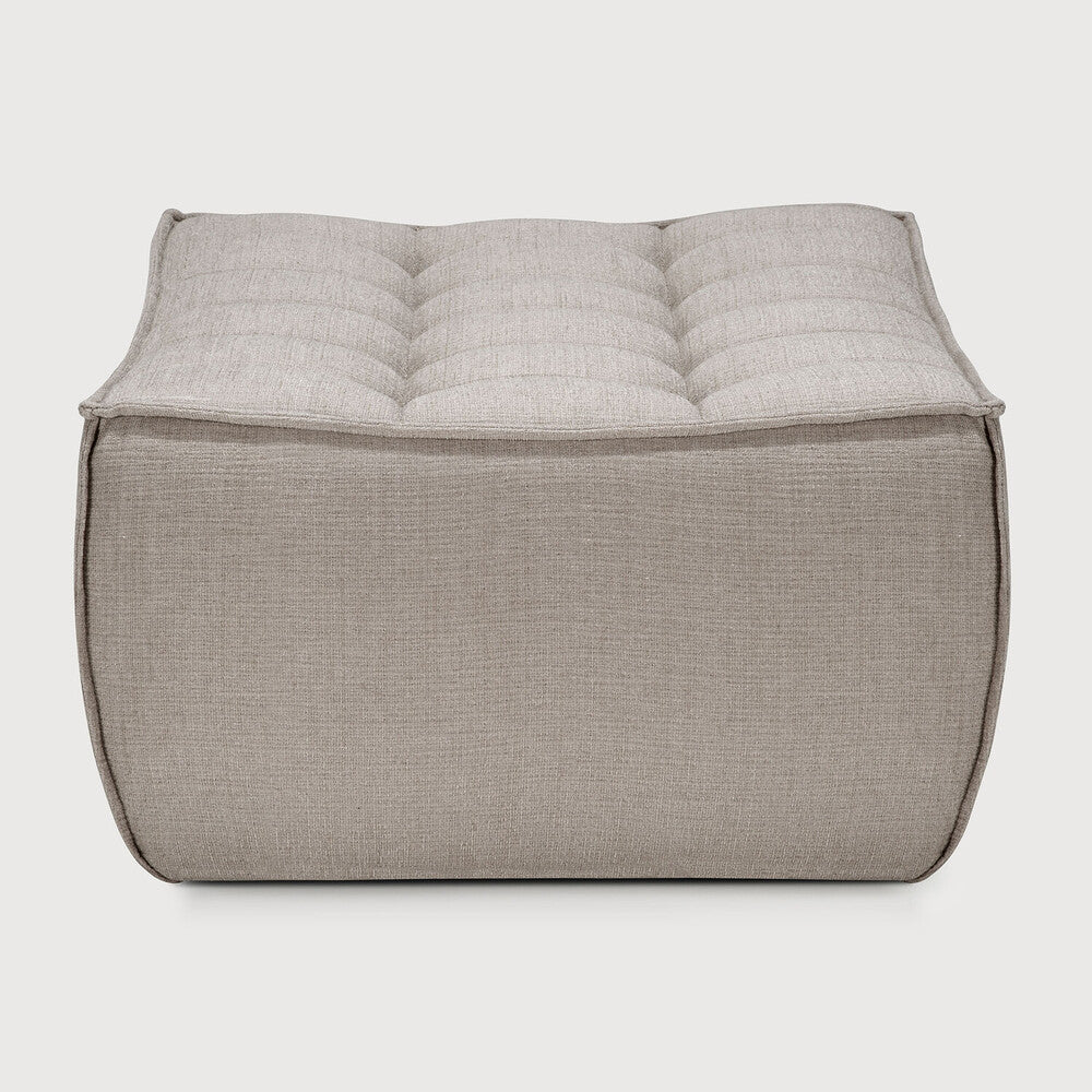 N701 Footstool - Ecru - NTC Homes, Inc.