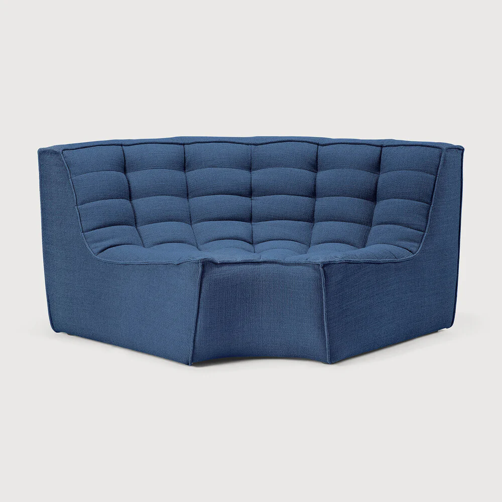 N701 Sofa Round Corner - Blue - NTC Homes, Inc.