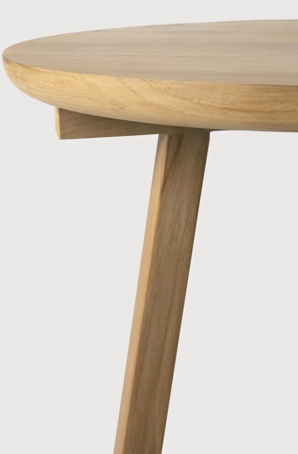 Oak Tripod Side Table - NTC Homes, Inc.