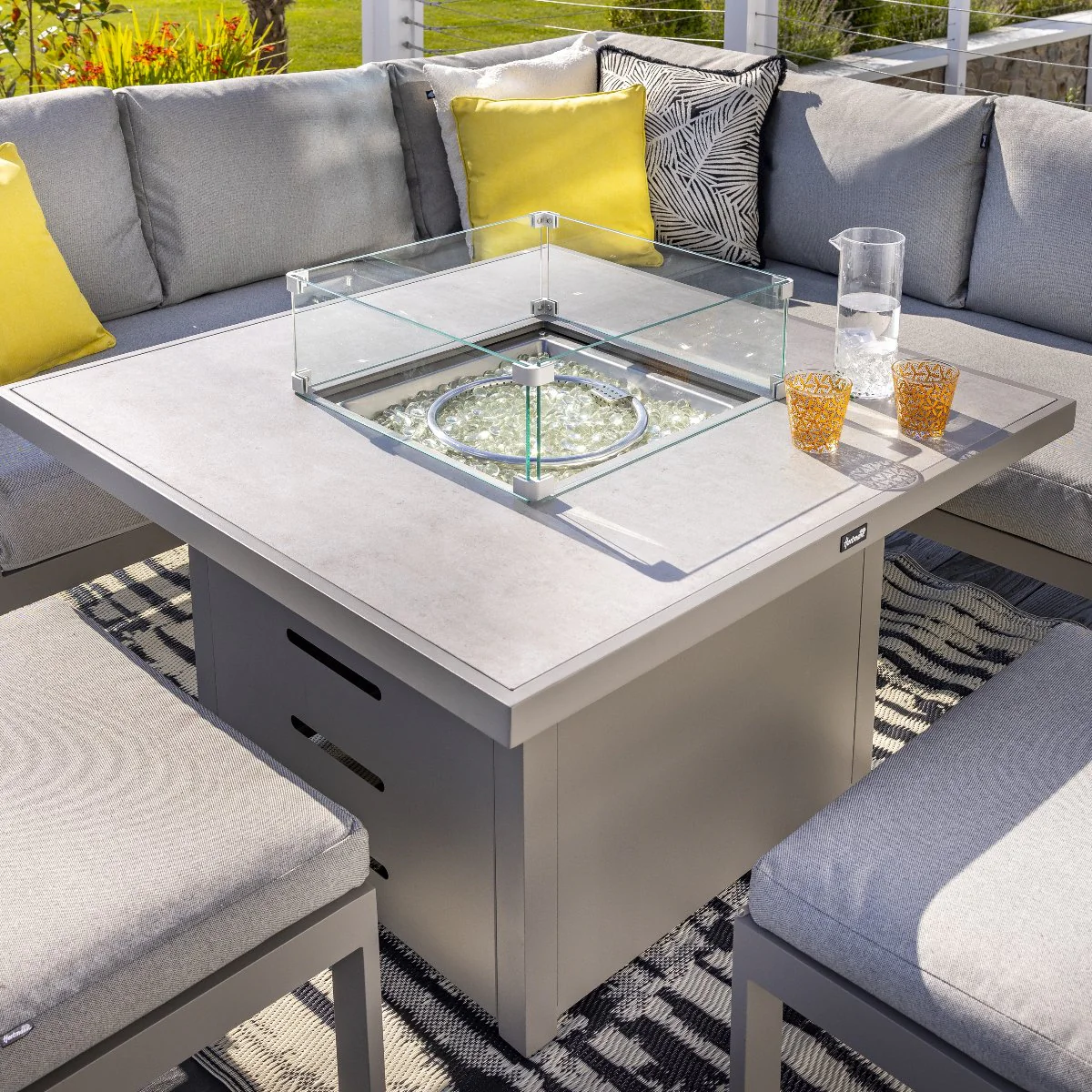 Rio Outdoor Square Gas Firepit Table | Hartman - NTC Homes, Inc.