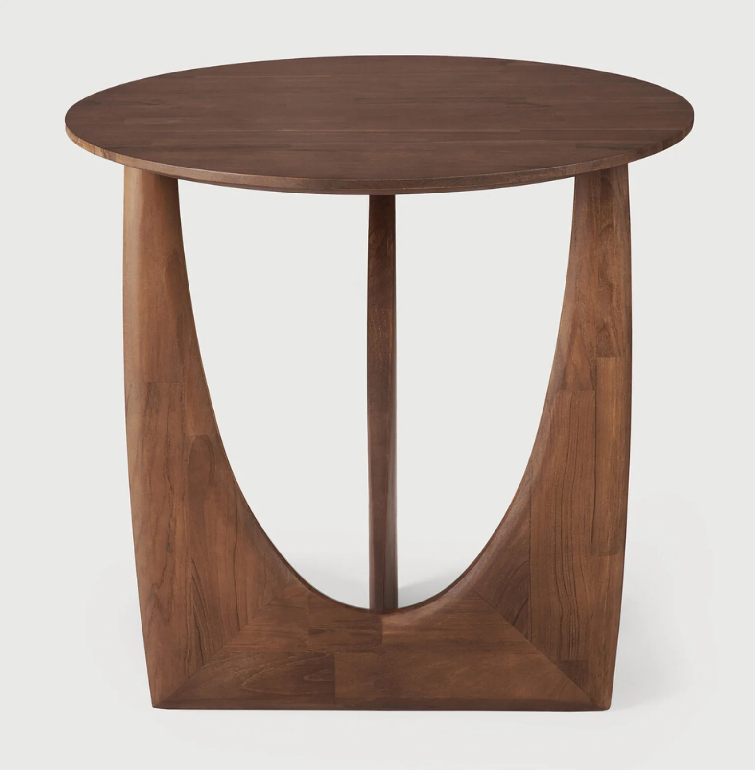 Teak Geometric Side Table - NTC Homes, Inc.