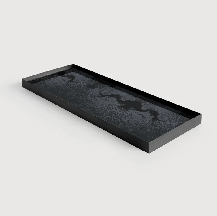Charcoal Mirror Valet Tray - NTC Homes, Inc.