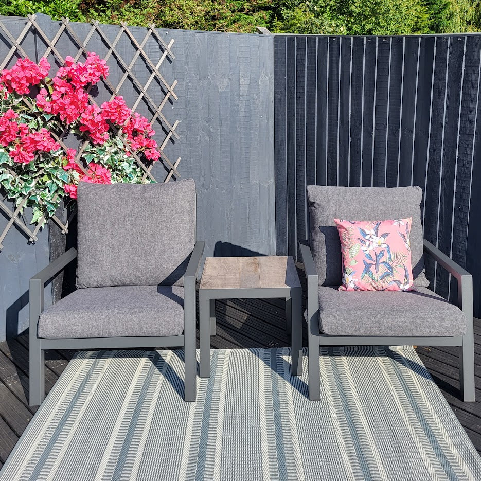 Triton Bistro Set - Grey - All Weather | Vila - NTC Homes, Inc.