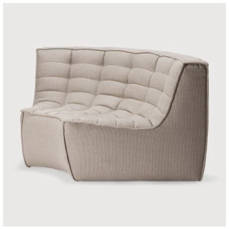 N701 Sofa Round Corner Beige - NTC Homes, Inc.