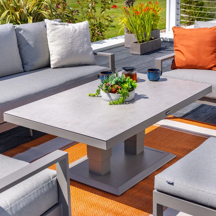 Rio Outdoor Rectangle Adjustable Table | Hartman - NTC Homes, Inc.
