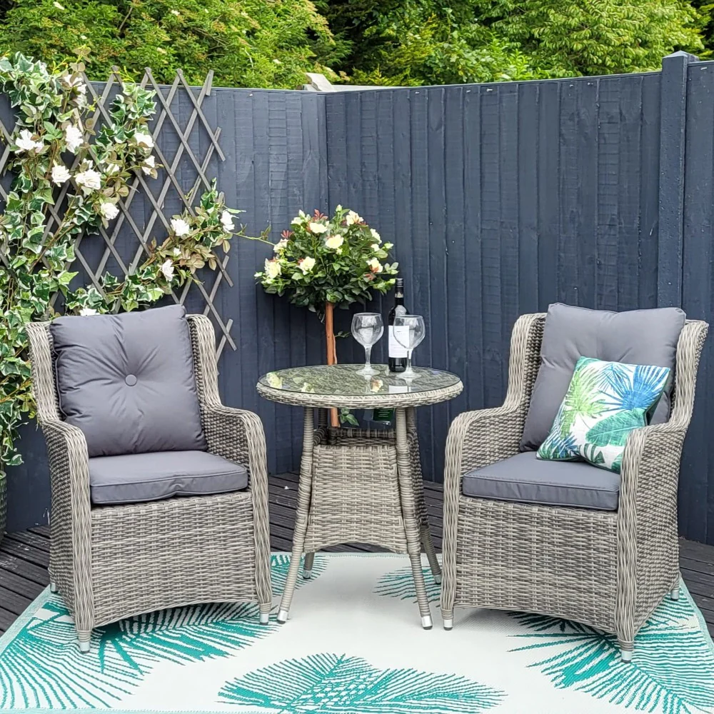 Seville Outdoor Bistro in Grey | Katie Blake (Free Cover) - NTC Homes, Inc.