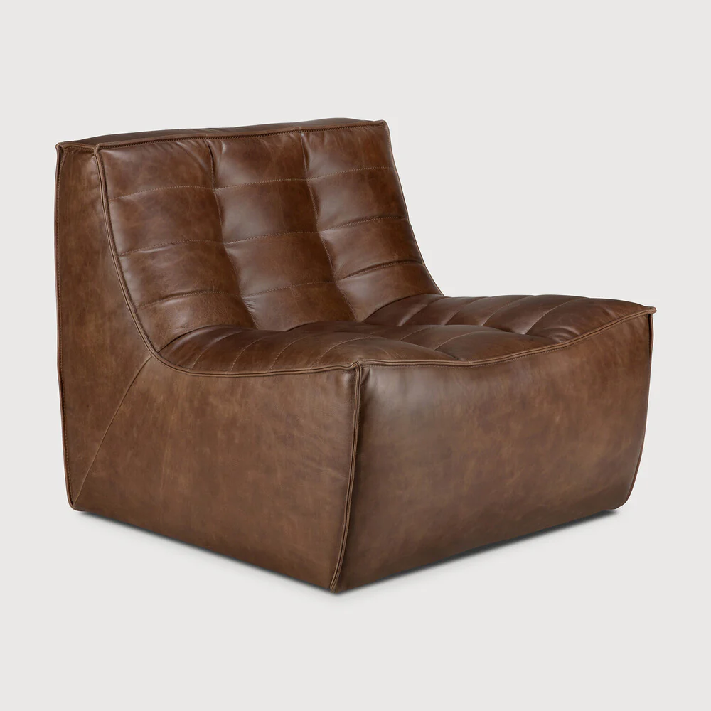 N701 1 Seater - Chestnut Leather - NTC Homes, Inc.